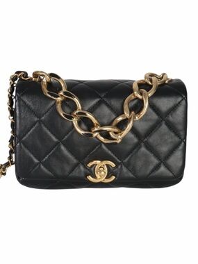 Chanel Lambskin Color Match Quilted Chain Bag with Box & COA Full Inclusion